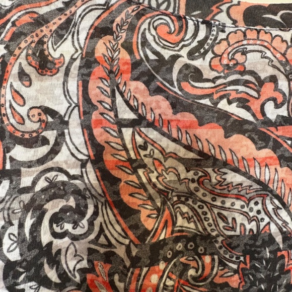 Ruby Rd. Women's Plus Size Paisley V-Neck Top, Size 3X - Picture 5 of 10